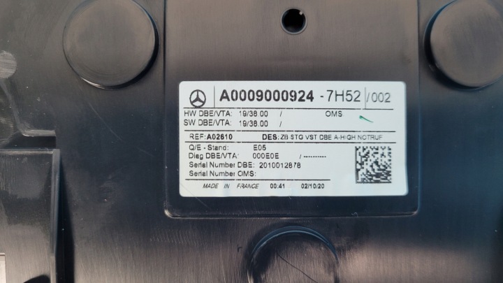 фото №12, Mercedes w177 a200 20r лампа потолок a0009000924
