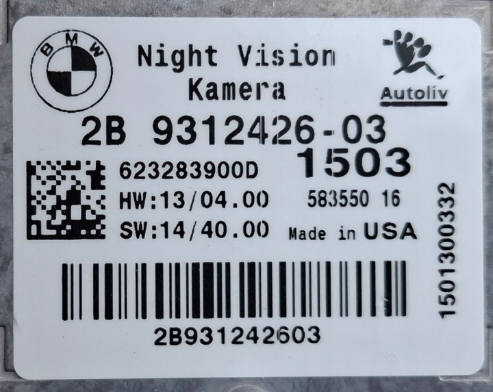 фото №5, Bmw 6 f01 f02 f04 f06 f12 f13 lci рестайлинг камера ночь vision 9312426