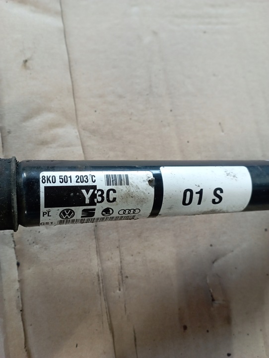 фото №4, Audi оригінальний номер 8k0501203c wał привідний