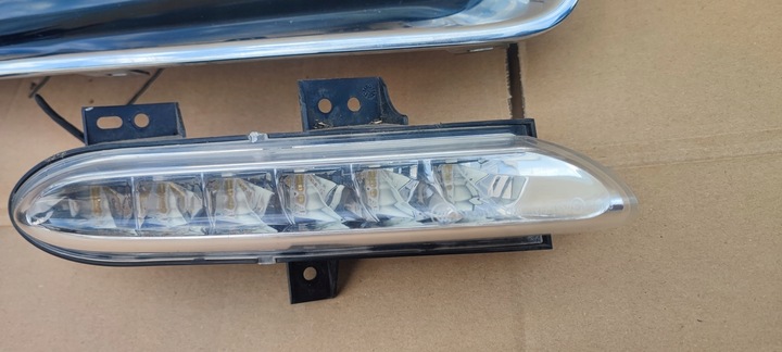 фото №2, Scenic iii рестайлінг 13-16 решітка бампера права хром галоген led drl комплект