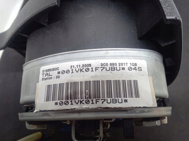 фото №9, Подушка водителя + жгут vw passat b6 3c0880201t