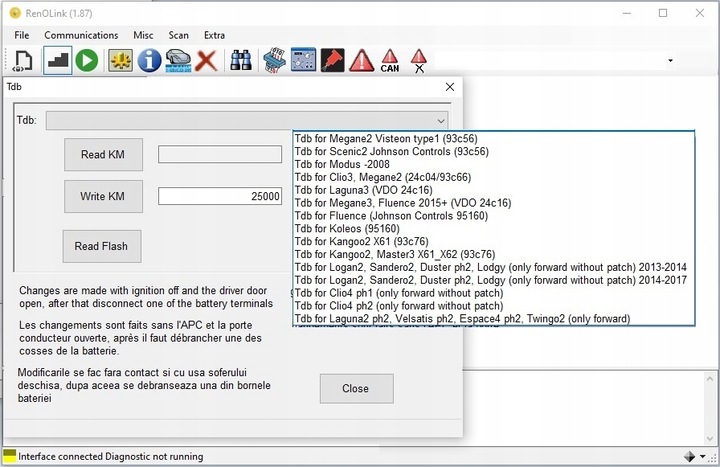 фото №13, Ремонт, odczyt i kasowanie ошибок renault renolink +kodownie +сервис aso