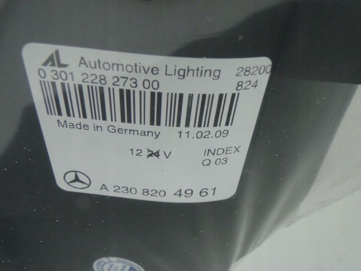 фото №10, Sl r230 рестайлінг amg 63 65 лампа bi-xenon лампи ксенон