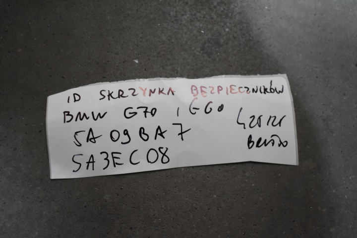 фото №5, Идеальная блок предохранителей bmw g70 g60 1