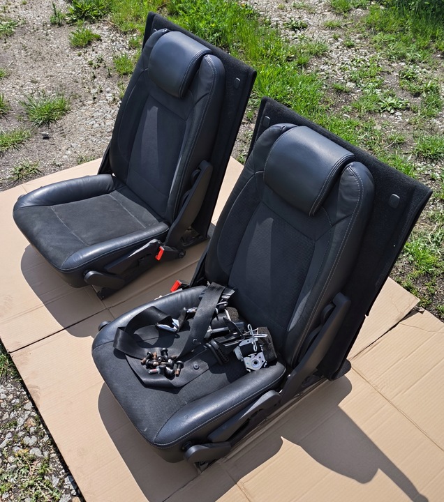 фото №9, Сиденья зад 3 ряд ford s-max mk1 рестайлинг полукожа + ремни i болты