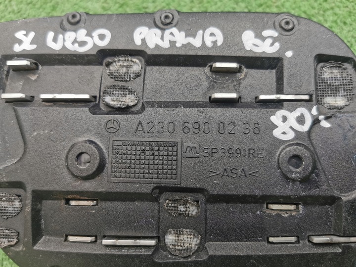 фото №7, Mercedes sl w230 решётка планка крыльев правого перед передней