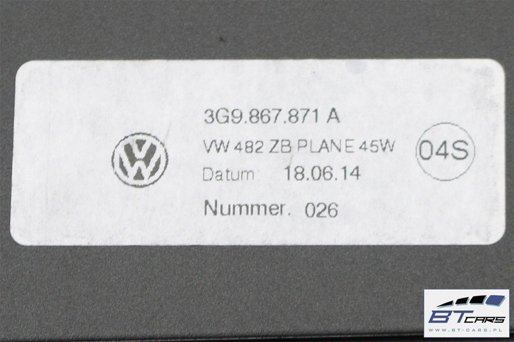 фото №10, Vw passat b8 универсал ролета багажника цвет: 45w - чёрный 3g9 867 871 a 3g 2