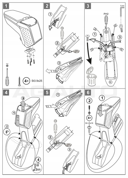 фото №7, Підлокітник з адаптер do ford ka+, 2016-2021, arm2-black