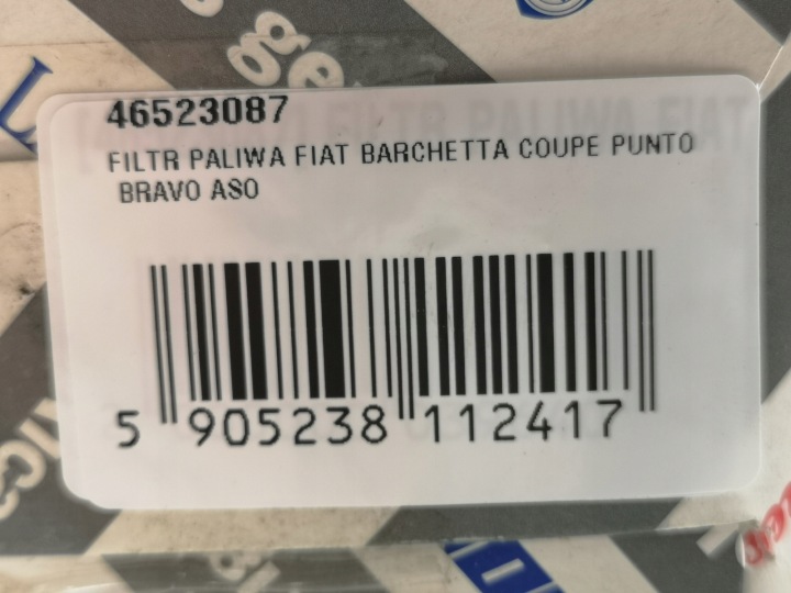фото №6, Фільтр пального fiat barchetta 95-04 1.8 / 46523087