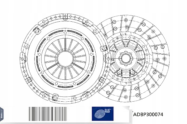 фото №10, Синий print adbp300074 набор сцепление