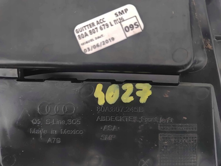 фото №10, Audi q5 ii 80a s-line 16- решітка решітка бампера ліва 4027