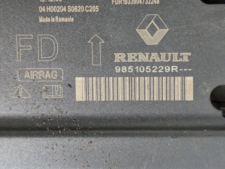 фото №4, Renault captur ii 2020-2024 1.0 tce датчик модуль подушка безпеки