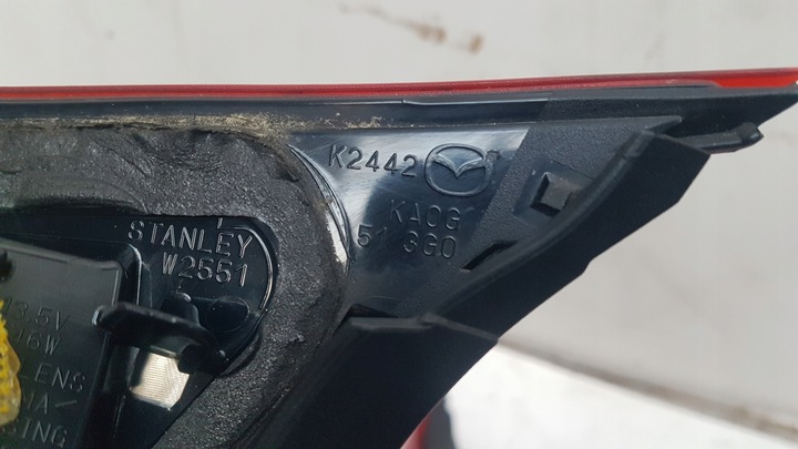 фото №6, Лампа зад крышка крыло mazda cx5 рестайлинг 14-17