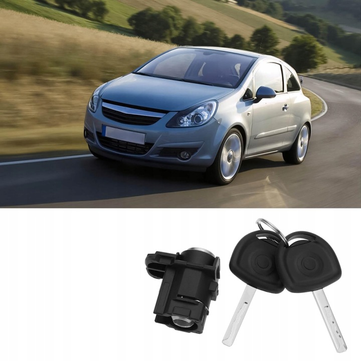 фото №12, Циліндр замка двері автомобіля з ключ ліве do opel corsa d dx