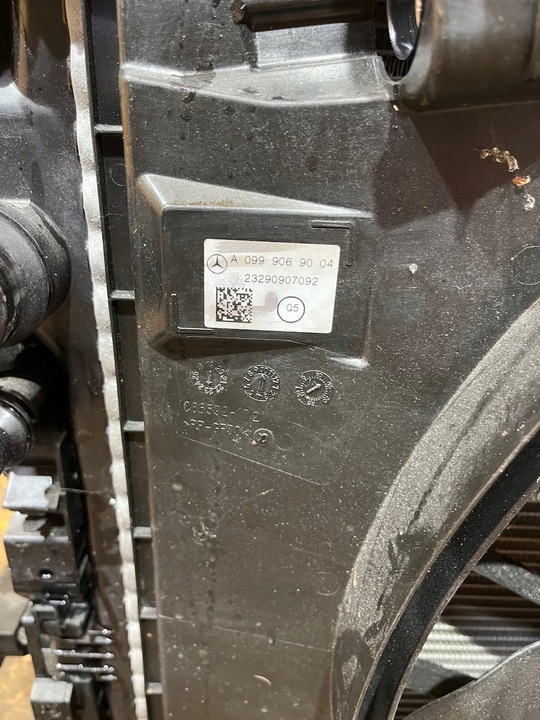 фото №13, Ідеальний kpl pas підсилювач радіатор вентилятор mercedes w214 350 benzyna1