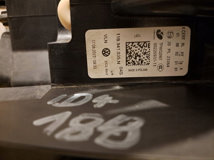 фото №9, Vw id4 фара левый полный led 11b941035n 188