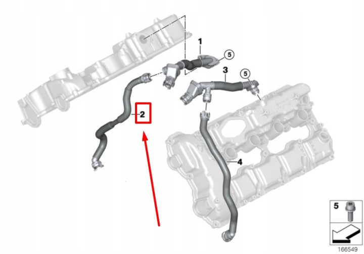 фото №10, Bmw 6 cabrio f12 труба вентиляційна коробки шатунний 11157575640 7575640