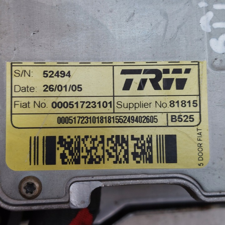 фото №8, Fiat stilo колонка кермо підсилювач trw 00051723101 замок запалювання b525