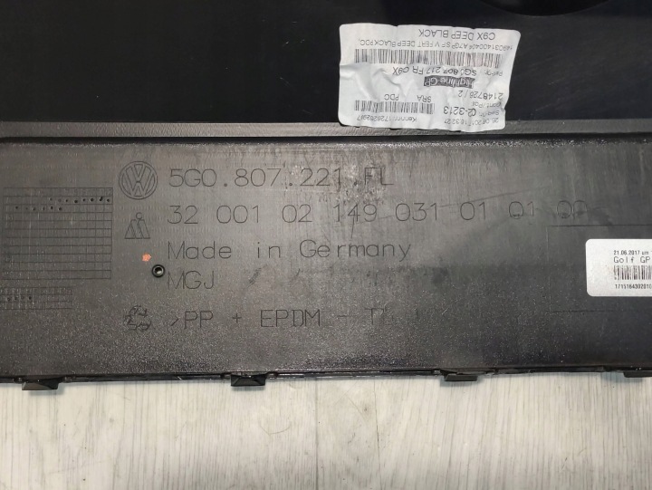 фото №11, Vw golf vii 7 17-20 рестайлинг бампер перед 5g0807221fl