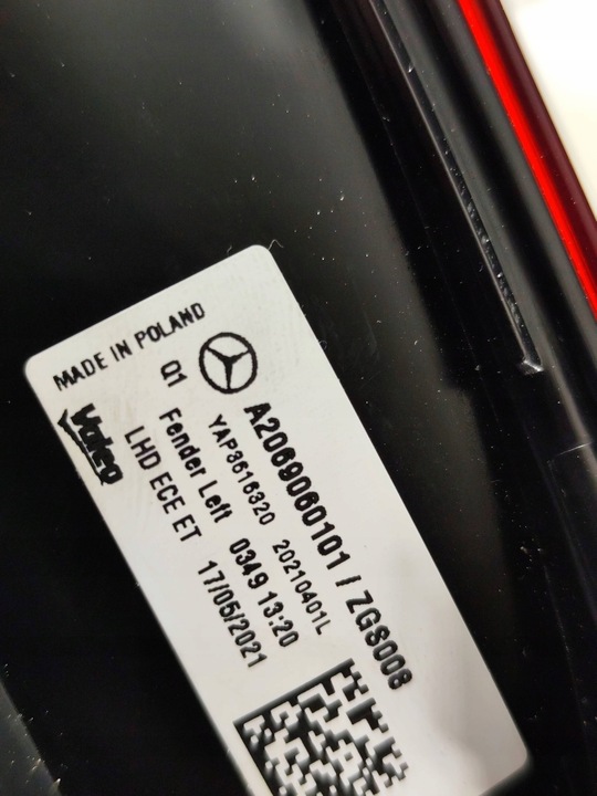 фото №8, Mercedes c w206 универсал левый зад левая задняя лампа полный led оригинал европа