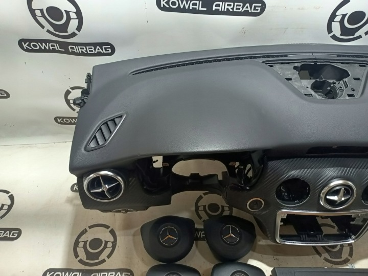 фото №5, Mercedes a-kl w176 176 карбон торпедо консоль подушка  ремені оригінал демонтаж