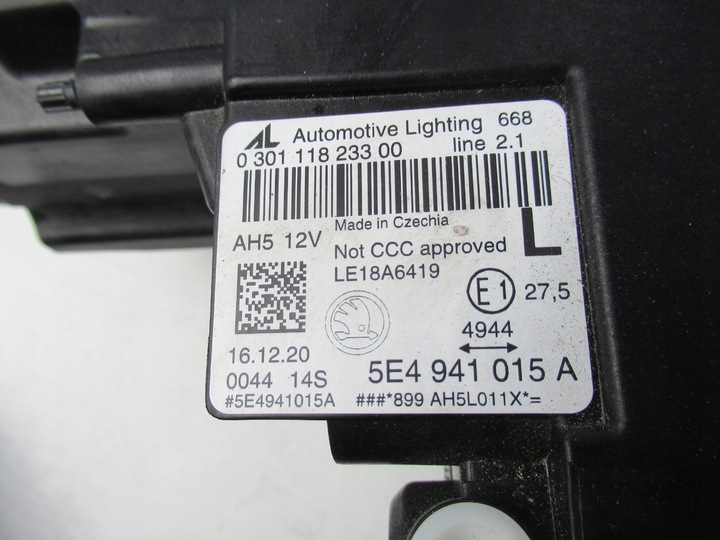 фото №7, Skoda octavia 4 iv 5e4 полный led лампа левая 5e4941015a