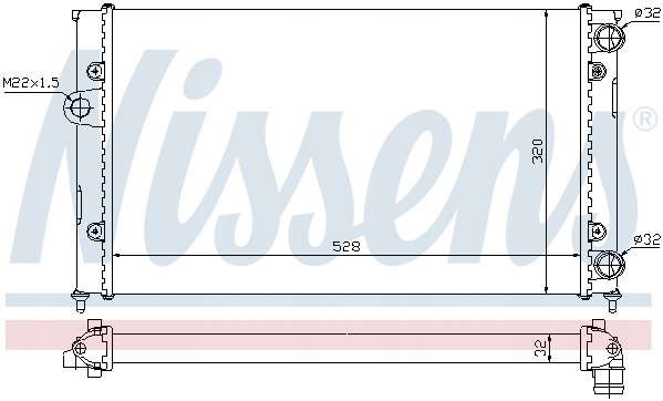 фото №12, Радиаторов двигателя nissens 651941 1h0121253r