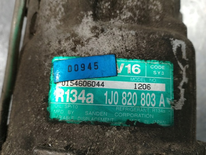 фото №6, Насос, компрессор кондиционера vw golf iv 1j0820803a sd7vcb 1.6 sr