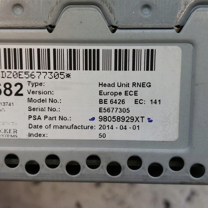 фото №8, Peugeot 5008 радіо заводські cd навігація 98058929xt 21491j02