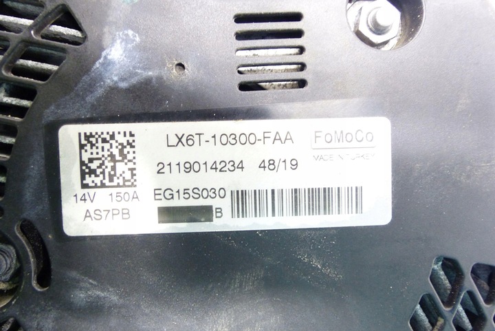 фото №7, Ford focus iv mk4 transit connect 1.5 ecoblue ztda генератор 150a