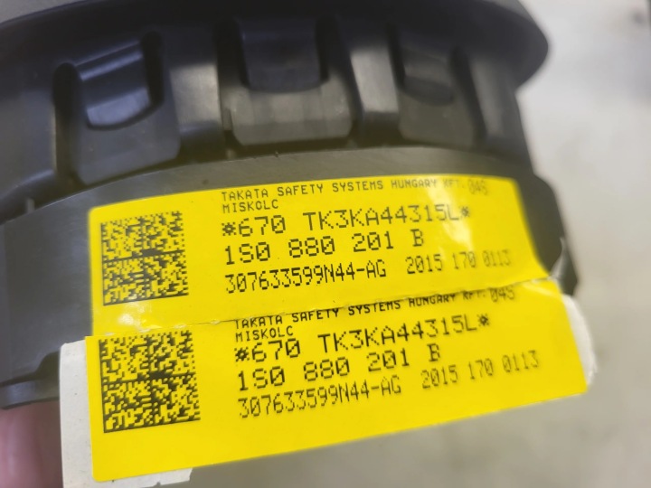 фото №8, Повітряна подушка подушка  водія volkswagen up up! 11- 1s0880201b