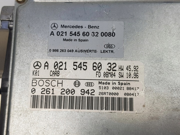 фото №9, Новий оригінальний блок керування комп'ютер двигуна mercedes w140 w210 a0215456032