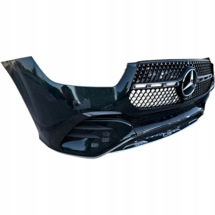 фото №2, Комплектний бампер переднє pdc решітка хром логотип mercedes w167 24+ diamond