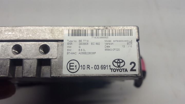 фото №3, Модуль навігації gps toyota оригінальний номер 86840-0f020