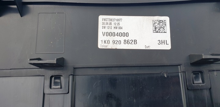 фото №7, Vw golf v jetta спідометр  прилади європа 1k0920862b