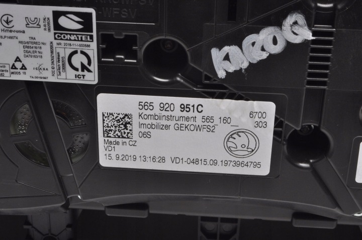 фото №8, Skoda karoq дизель спідометр  прилади 565920951c