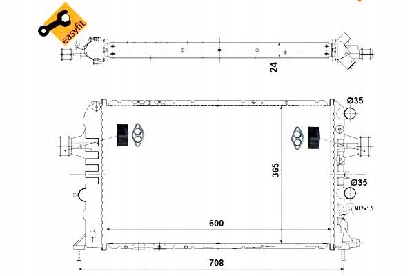 фото №2, Радиаторов opel astra g 1,6 00- nrf
