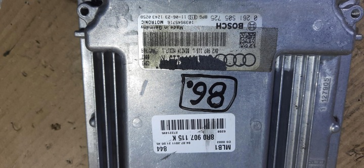 фото №5, Комп'ютер блок керування  ecu двигуна 2.0tfsi q5 8r090711