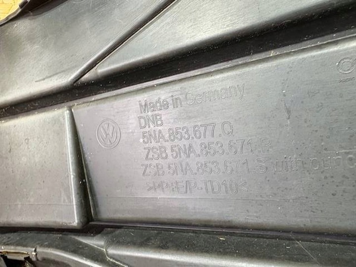 фото №11, Tiguan ii r-line рестайлинг спойлер накладка бампера перед 5na853677q