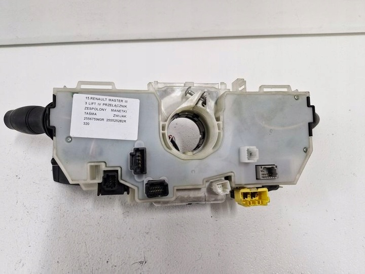 фото №6, Renault master iii 3 рестайлінг iv перемикач комбінований підкермові важелі стрічка змотувач