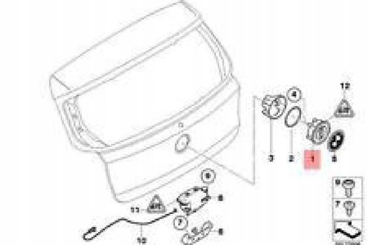 фото №8, Oem номер bmw 51247207933 выключатель багажника bmw 1 e81, e87