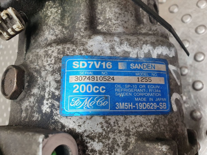 фото №6, Компресор кондиціонера 3m5h-19d629-sb ford focus mk2 mazda 3 bk 1.6 tdci