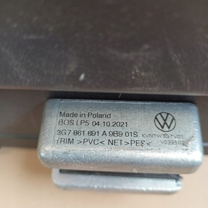 фото №8, Vw arteon shooting гальмівний fl сітка ролета багажника 3g7861691a