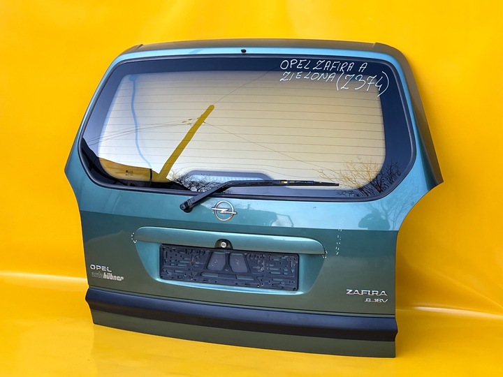 фото №7, Крышка багажника комплектная zafira a 1999-2005r зелёная код краски z374 .