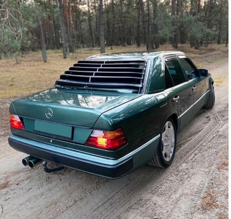 фото №8, Спойлер жалюзи ролета накладка mercedes w124 купе sedan пластик abs