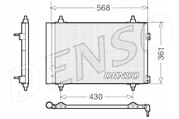 фото №2, Конденсатор кондиціонера ds ds 4 ds 5 citroen berlingo berlingo