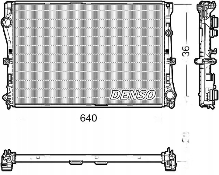 фото №1, Радиаторов воды drm17103 denso mercedes