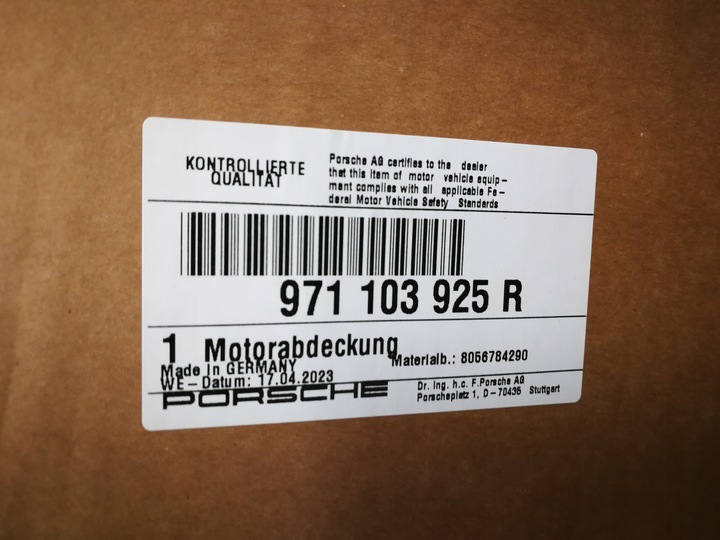 фото №8, Захист двигуна верхня porsche panamera 971 971103925r