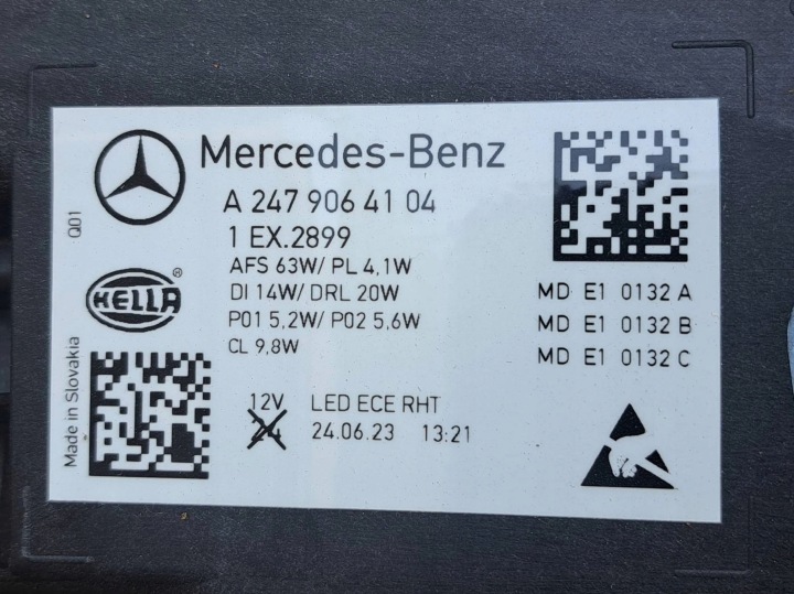 фото №9, Mercedes gla w247 фара передня ліва повний led нова