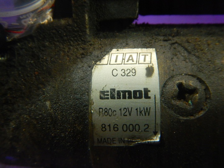 фото №5, Fiat seicento 98-04 0,9 0,900 стартер 8160002 9 зубів